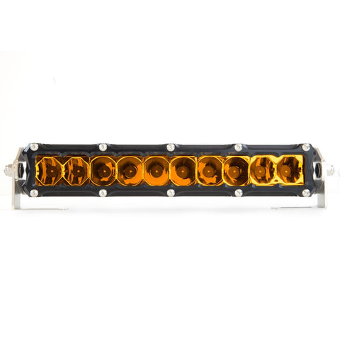 Heretic Studio : 6-SERIES BILLET LED LIGHT BAR - 10 INCH AMBER LENS