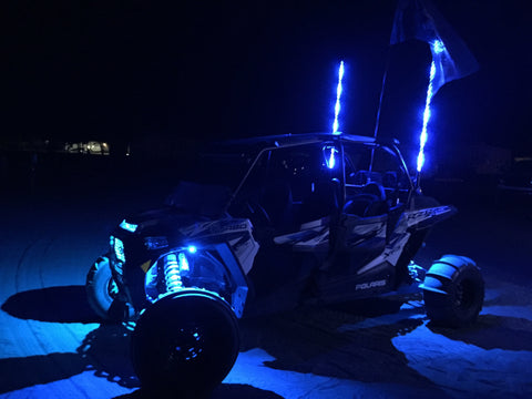 MB WHIPS : LED ROCK LIGHT KIT (RGB COLOR CHANGING)